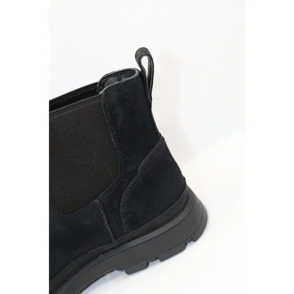 UGG CHELSEA MEN BOOTS LEATHER Black Size 7 / UK 6 / EU 40 / JP 25